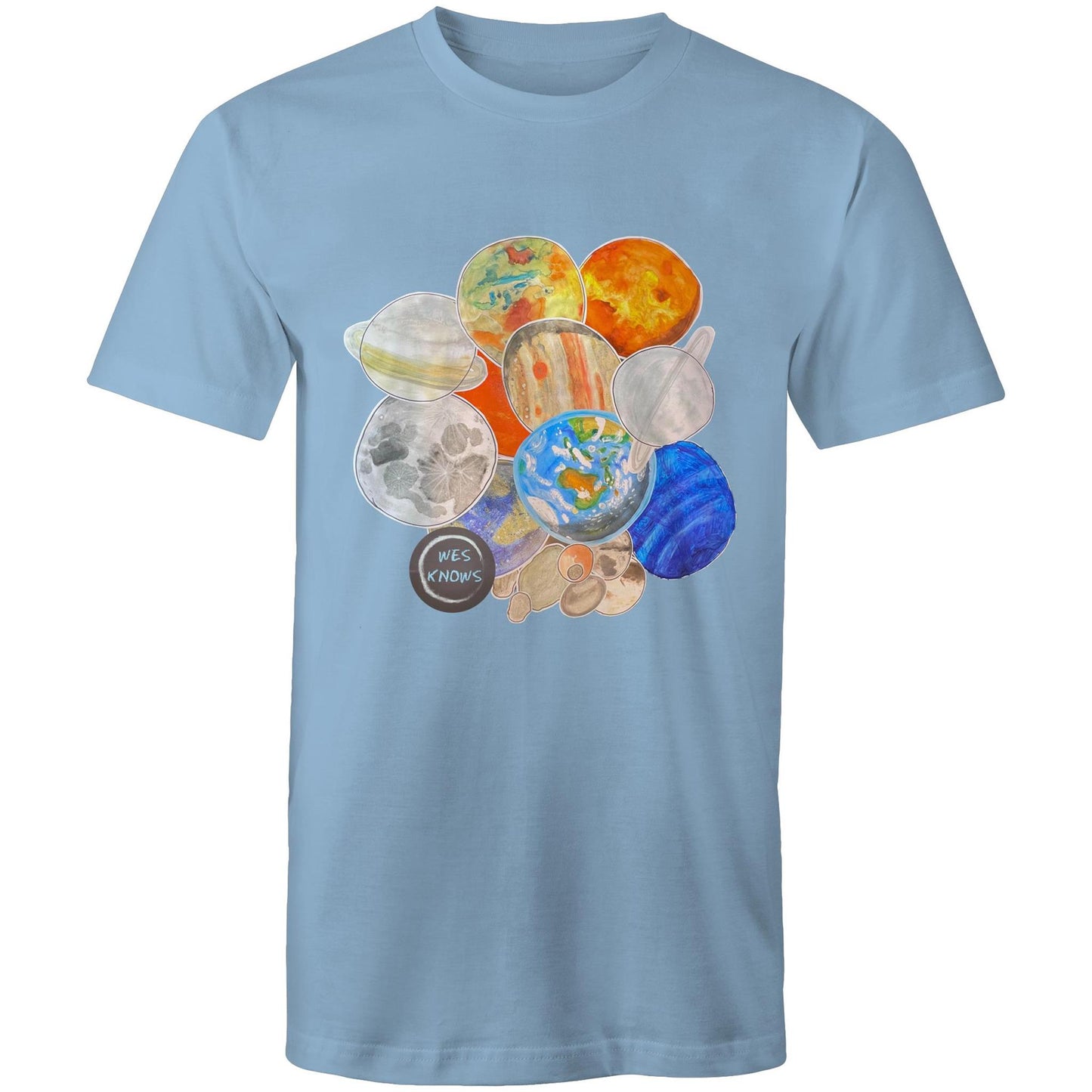 Wes Knows Planet Powered T-Shirt (Mens)