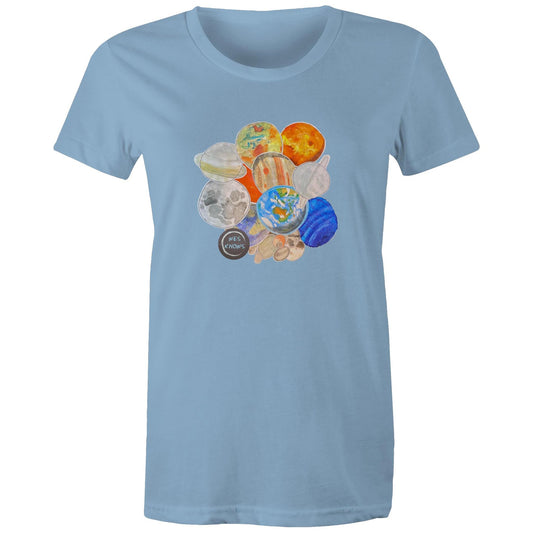 Wes Knows Planet Powered T-Shirt (Womens)