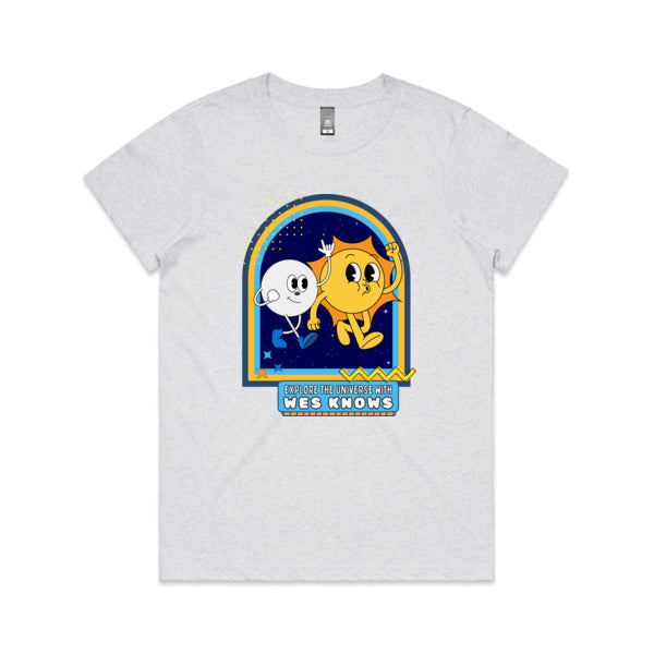 Explore the Universe with Wes Knows T-Shirt (Womens)